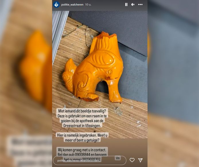 De post van Politie_Walcheren op Instagram.