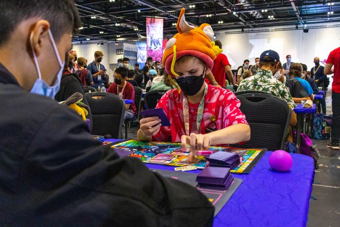 The London Excel pits Pokémon fans from around the world against each other.