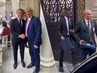Jean-Marie Pfaff ontmoet Frans president Macron op banket voor 120ste verjaardag FIFA, ook Dembélé en Real-voorzitter Pérez aanwezig