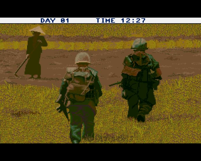 'The Lost Patrol', ook op The A500 Mini, was een intrigerende role playing game die zich tijdens de Vietnamoorlog afspeelde.