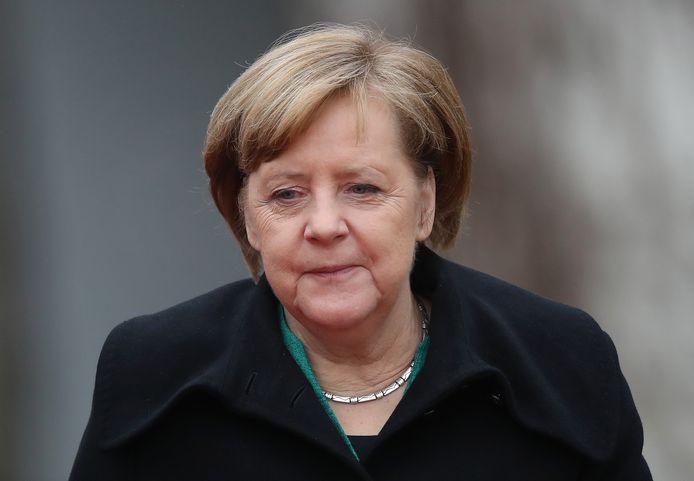 Merkel wil dat de sociaaldemocraten zondag tijdens het SPD-congres het principe van de coalitie met haar christendemocraten goedkeuren.