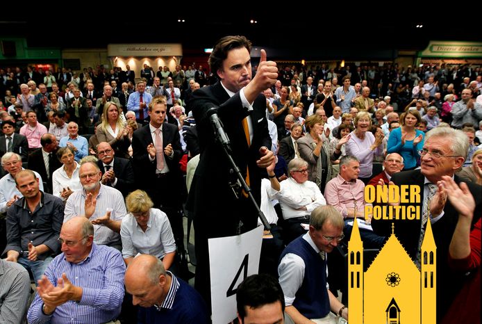 Het tumultueuze partijcongres van het CDA in 2010.