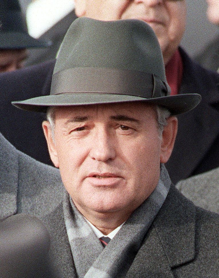 Sovjetleider Michail Gorbatsjov in 1986. Onder diens hervormingen werd Karimov in 1989 eerst verkozen tot partijleider in Oezbekistan en een jaar later tot president van de toenmalige deelrepubliek van de communistische Sovjet-Unie. Beeld AFP