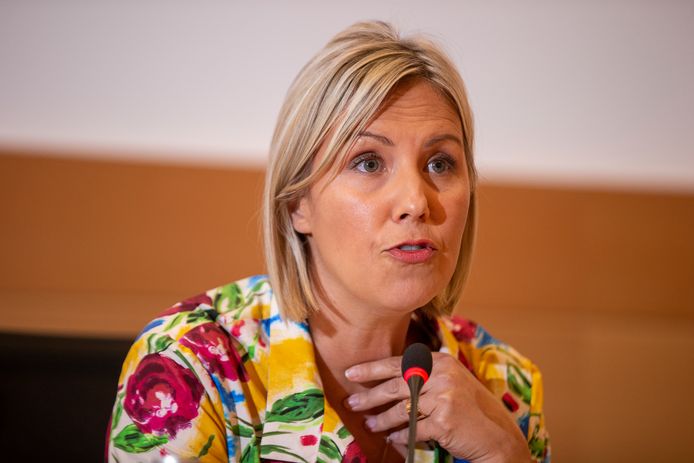 Defensieminister Ludivine Dedonder (PS).