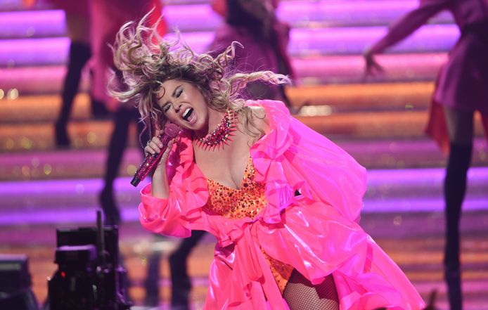 Shania Twain tijdens de AMA’s.
