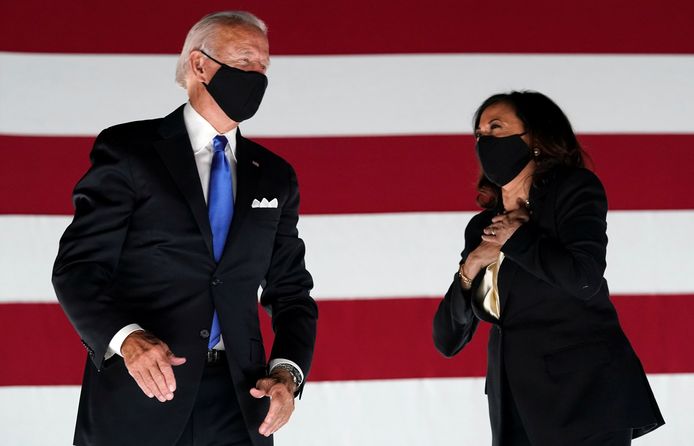 Joe Biden en running mate Kamala Harris.