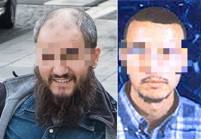Khalid Bouloudo (links) en L. zijn beiden vrij onder voorwaarden, zonder enkelband.
