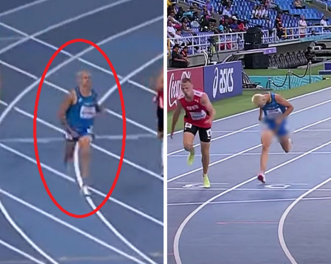 Un coureur en montre un peu trop en pleine course des Mondiaux d ...