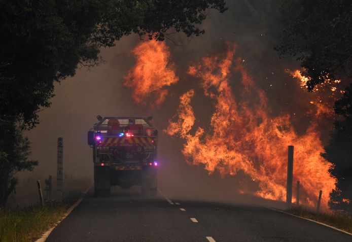 Bosbranden houden lelijk huis nabij Coffs Harbour, waar de wedstrijd normaal moest worden verreden.