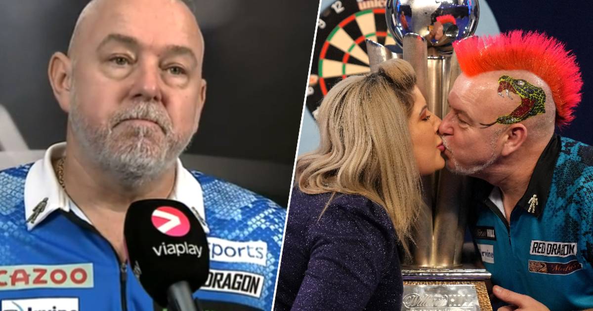 Uitzonderlijk géén kleurrijk kapsel voor Peter Wright doordat