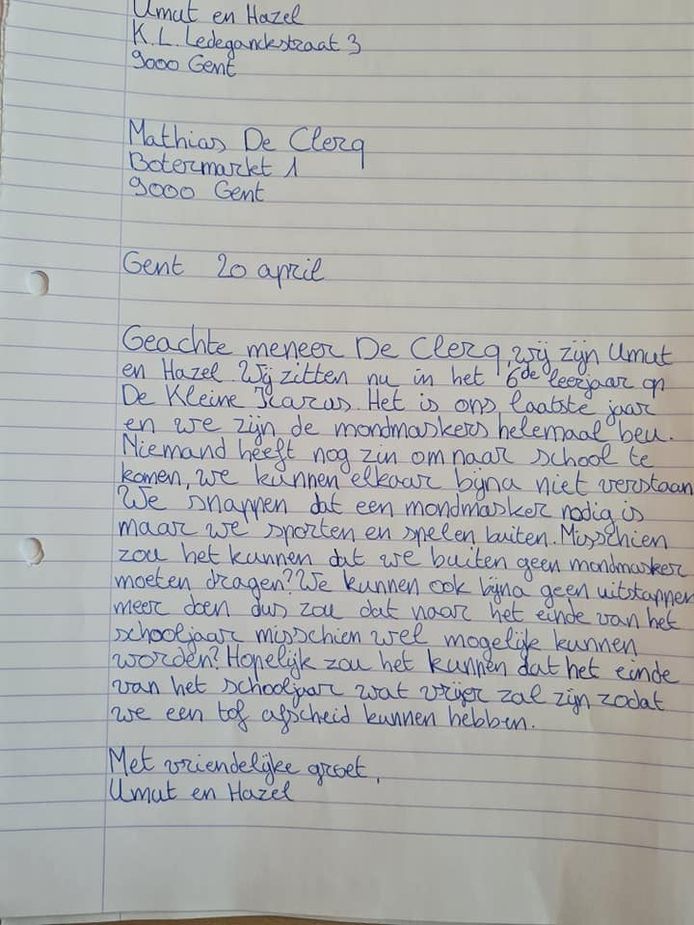 De Kleine Icarus schreef brieven