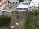 Woningen dreigen van klif te storten na aardverschuiving VS