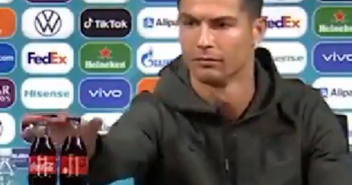 Cristiano Ronaldo verwijdert flesjes van EK-sponsor Coca ...