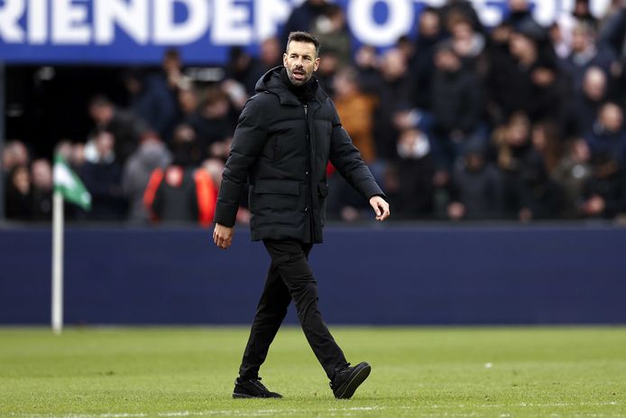 Ruud van Nistelrooij afgelopen zondag in De Kuip, waar PSV een 2-2 op het bord moest dulden.