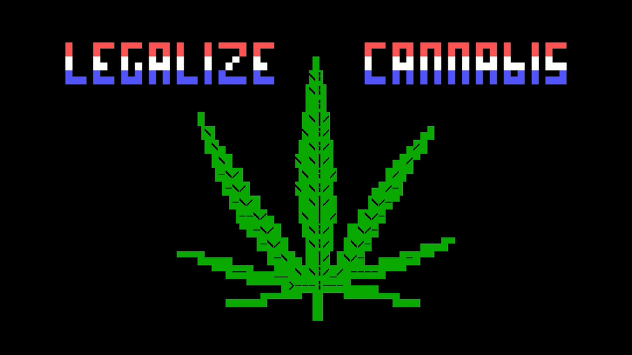 Coffeeshop DOS Virus uit 1992 Beeld .