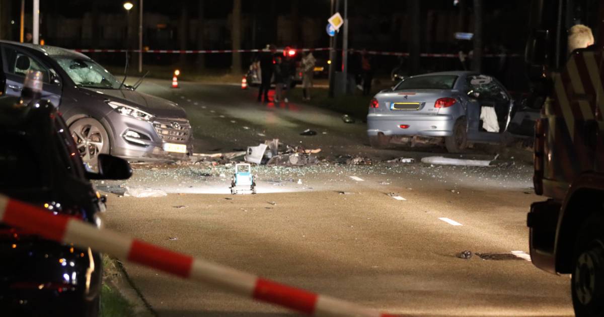 Motorblok ligt na botsing meters verderop, Edenaar scheurt met 129 km per uur door bebouwde kom.