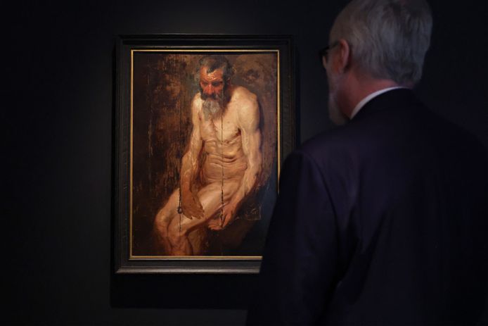 'Studie voor Heilige Hieronymus', zoals veilinghuis Sotheby's het net voor de veiling in New York tentoonstelde.