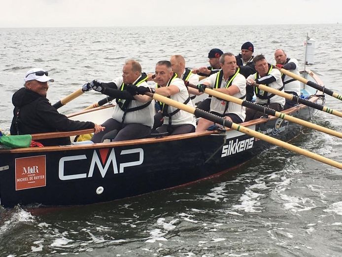 Roeien op het wad met de Twentse slagroeiers Marc Schotten en Raymond Dral.