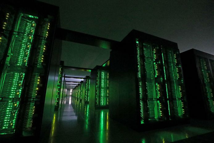 De Japanse supercomputer, 'Fugaku'.