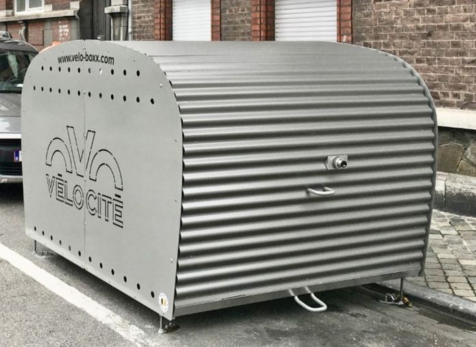 Box vélo à Liège.