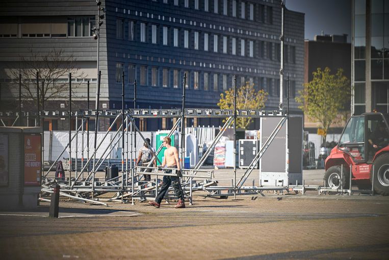 Het Chasseveld in het centrum van Breda. Hier moet een testevent komen.  Beeld ANP
