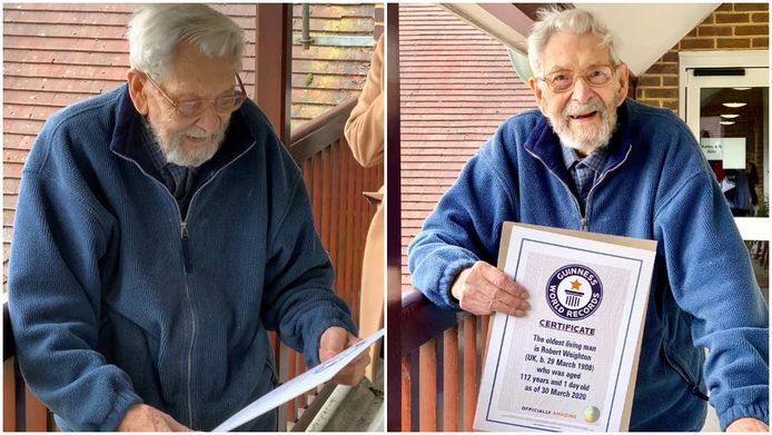 Bob Weighton werd in maart van dit jaar officieel erkend als de oudste man ter wereld.
