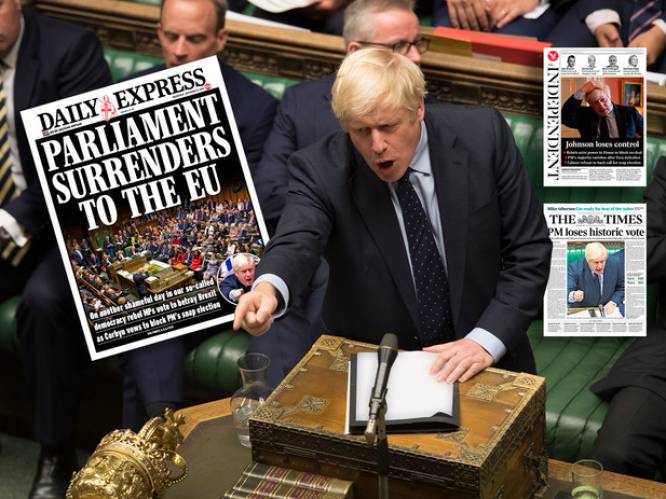 Van ‘vernedering voor Johnson’ tot ‘Boris is de controle kwijt’: Britse pers snoeihard voor premier na nederlaag