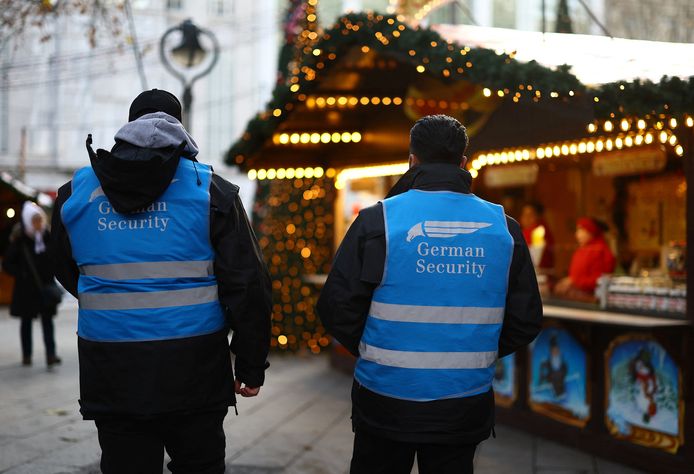Extra security op de kerstmarkt van Berlijn.
