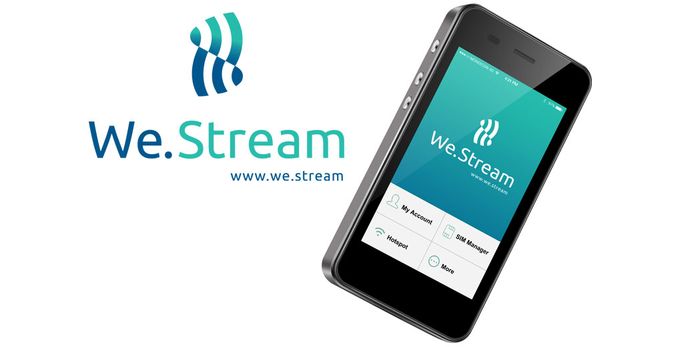 De device van het Nederlandse We.Stream waarmee bezitters wereldwijd veilig en voordelig kunnen dataroamen.