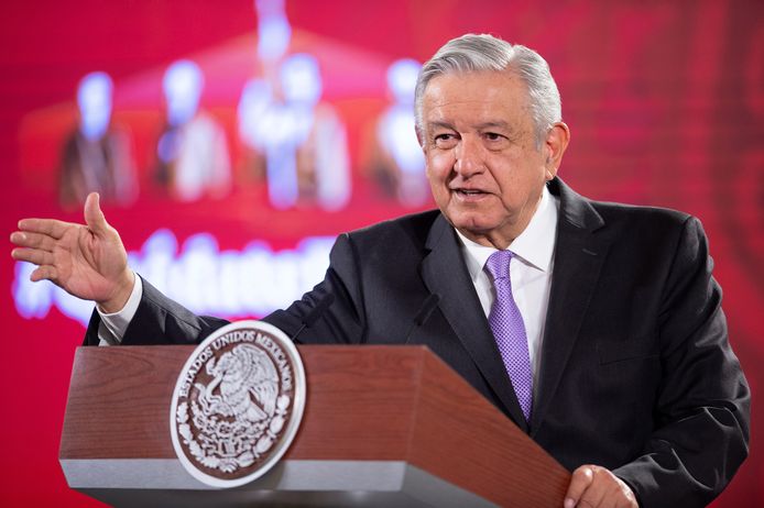 De Mexicaanse president Andres Manuel Lopez Obrador.