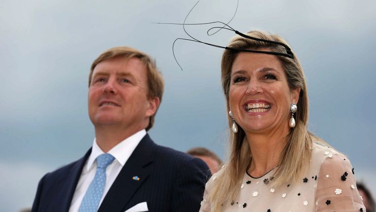 Koning Willem-Alexander en koningin Máxima tijdens hun eerste staatsbezoek aan Polen. Beeld epa