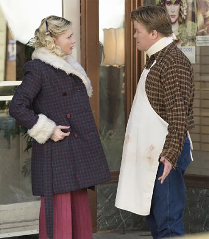 Kirsten Dunst met haar vriend Jesse Plemons in 'Fargo'.
