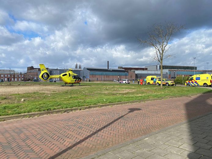 De traumahelikopter in Hengelo