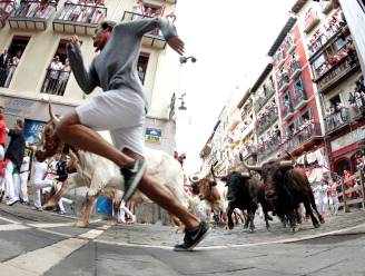Drie gewonden op tweede dag stierenrennen in Pamplona