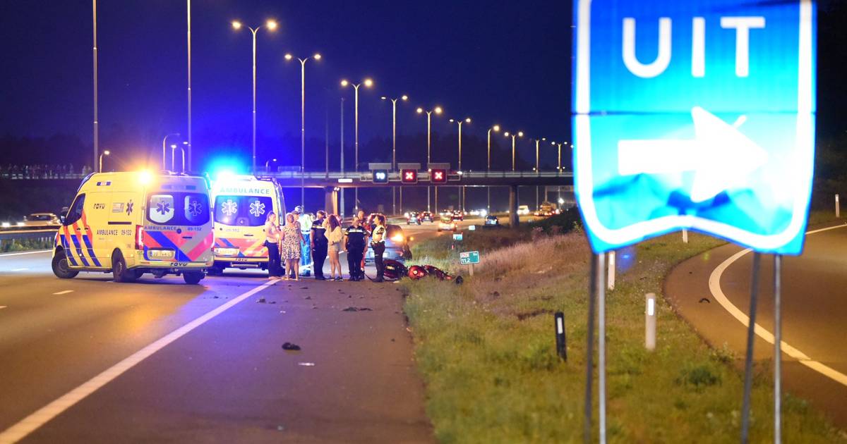 Motorrijder uit Hoogland overleden na ongeluk op A28.