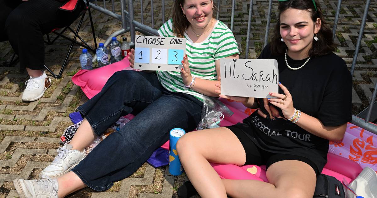 The performance is only tomorrow night, but Harry Styles fans are already waiting on the festival grounds: ‘Even first aid blankets for when it’s too cold at night’ |  Instagram VTM News