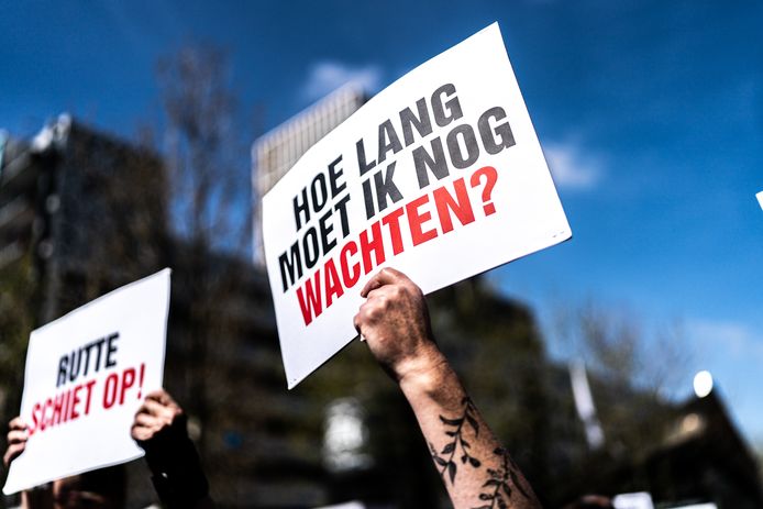 Een eerdere manifestatie in Rotterdam, om de ouders en kinderen die slachtoffer zijn van de toeslagenaffaire te steunen.