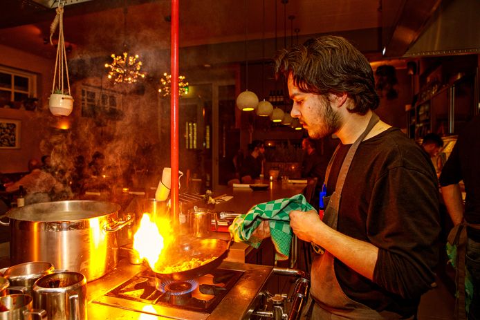 De open keuken van restaurant De Kazerne