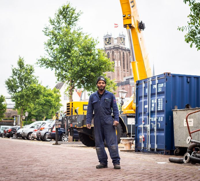 Richendel Winklaar is dol op zijn werk. ,,Elke dag lachen en keten.”