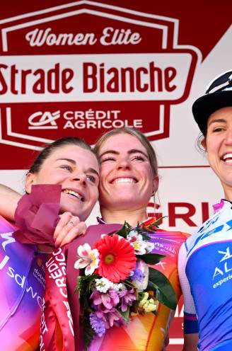 Faulkner, die derde eindigde in Strade Bianche, gediskwalificeerd... omdat ze glucosesensor gebruikte