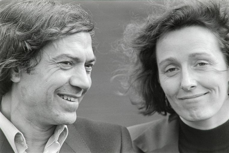 Mohamed Rabbae met Ina Brouwer in november 1993. Het duo won de strijd om het lijsttrekkerschap van de jonge fusiepartij GroenLinks in 1994. Beeld Bert Verhoeff / ANP