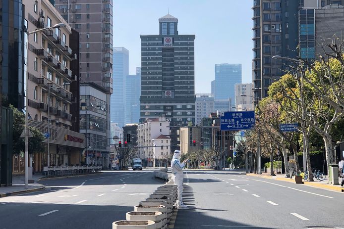 Lege straten in Shanghai
