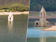 La sécheresse fait réapparaître les ruines d’une église autrefois engloutie