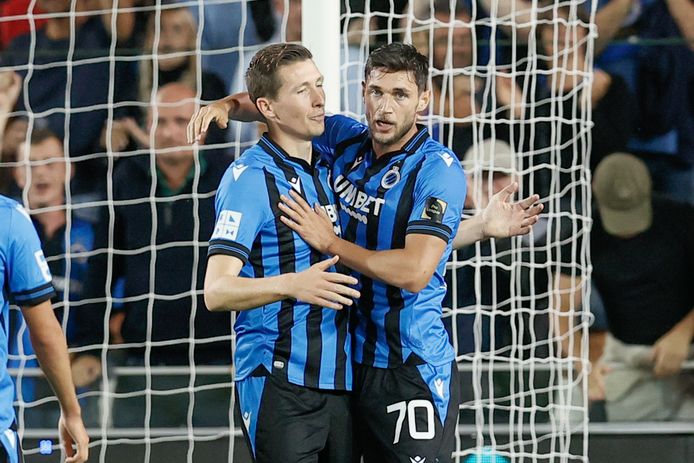 Vanaken met Yaremchuk: de ene al jaren een vaste waarde bij Club, de andere moet voortaan de blauw-zwarte aanval mee zien te dragen. Vooral dan in de Champions League.