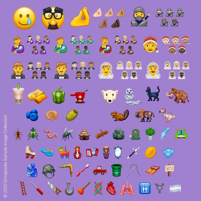 De nieuwe emoji's van 2020