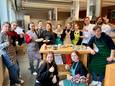 Ook een klas van het GO!Technisch Atheneum in Brasschaat deed mee aan Wereldwaterdag@school. De leerlingen maakten lekkere wafels zonder dierlijke producten.