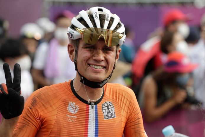 Milan Vader, hier als mountainbiker actief op de Olympische Spelen van Tokio, herinnert zich van zijn val in de Ronde van het Baskenland niks meer.