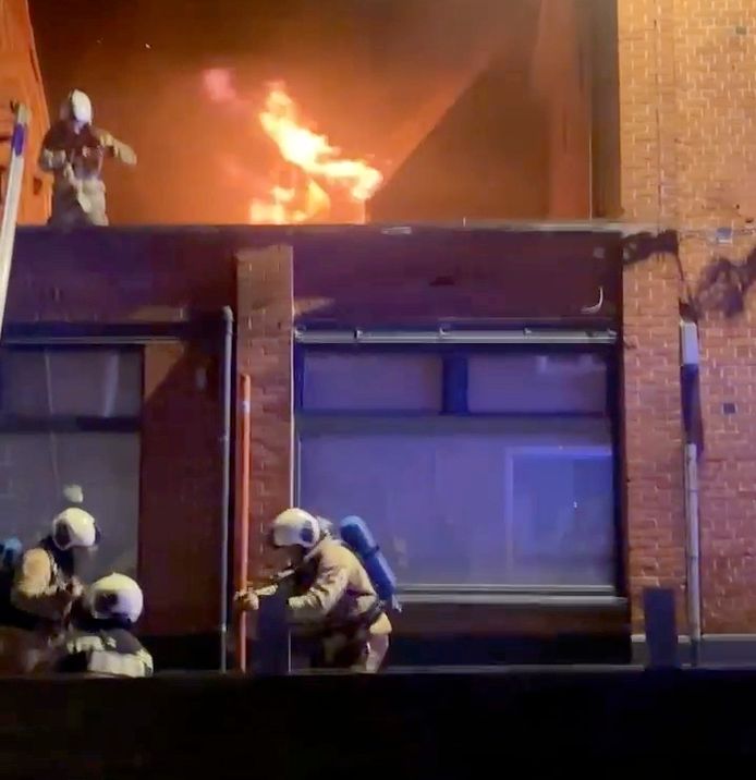 De brand situeerde zich in de Laurens Demetsstraat in Zottegem.