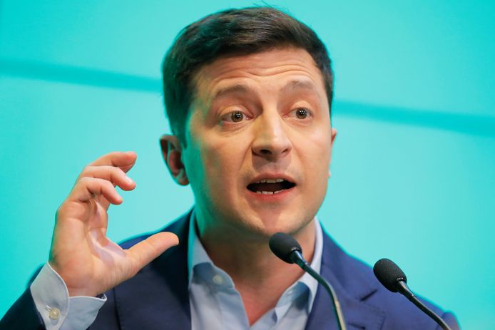 De Oekraïense president Volodimir Zelenski.