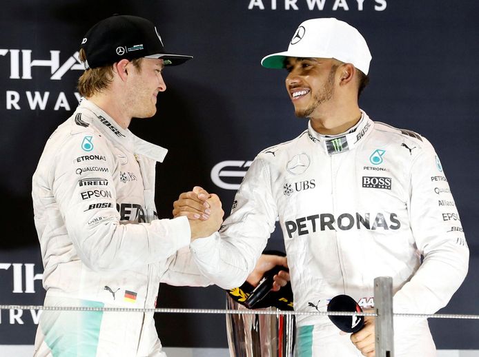 Rosberg en Hamilton.